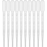 wumio スポイト 3ml 10本セット 目安 目盛り付き 15.5cm 小分け ペット 餌やり 香水 化粧品 ブレンド アロマ オイル レジン 軽量 シンプル 簡単