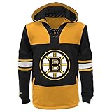 Boston Bruins NHLユースOffside Playwarm Pulloverポリエステルフードフリース L