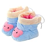 yougheny ベビーシューズ 新生児 ベビー用品 ブーツ 赤ちゃん ルームシューズ ベビー靴 可愛い 柔らか 保温性良い スノーブーツ 出産祝い プレゼント (ブルー)