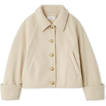 Amazon.co.jp: ウールブレンドショートコート : ファッション