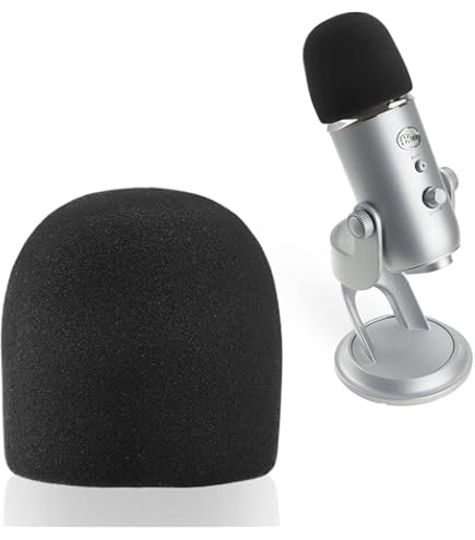 Amazon | マイクカバーポップフィルターフォームカバー、Blue Yeti