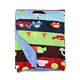 毛布 ポリエステル ソフト 四季 多機能 76*102 cm ベビー 子供用 (縞の飛行機)