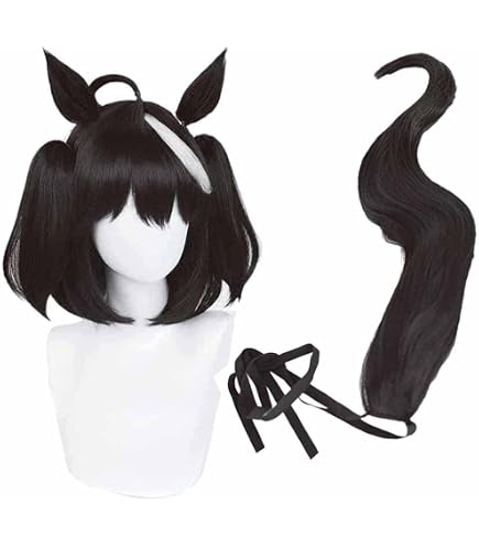 Amazon.co.jp: HALLE 耐熱コスプレウィッグ ウマ娘風 髪飾り