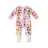 PER　キッズ　ベビー服　ロンパース　カバオール　花柄　綿100％　長袖　前開き　お着替え簡単　女の子　子供　可愛い (90)