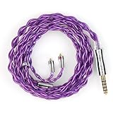 【KBEAR 4989】mmcx 4.4mmリケーブル 4芯6N単結晶銅ケーブル 4.4mmイヤホンアップグレードケーブル イヤフォン交換ケーブルSE846/SE535/SE215/SE315/SE425/SE215-PRO 等に対応（mmcx・4.4ｍｍプラグ）