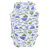 (ocean&ground) オーシャン＆グラウンド メッシュ コンビ肌着 ノースリーブ 春夏用 新生児 肌着 短肌着 1710102 ベビー 赤ちゃん ロンパース 男の子 ボディスーツ