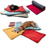 犬猫ペット用 ブランケット 秋冬の防寒 暖か ペットマット 犬 ペットベッド クッション 犬 ケージ用敷物 滑り止め 洗える 肌触りのよい 使用 柔らかい 眠りクッション 寝心地がよい 贅沢なソフトウォームドッグブランケットパピー居心地の良い快適な暖かいフリースのキルトペットベッドのためのスヌグレソファ - エコラベル - 犬キツンベッド暖かい睡眠マットファブリック屋内屋外 (M, グリーン)