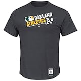Oakland AthleticsメンズACチームChoice Heathered Tシャツ( Large )