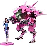 オーバーウォッチ：D.Va玩具フィギュアの彫像 - 可動メカアクションフィギュア - ベストギフトのために子供の大人とアニメファン完成品 - 高25.5cm/10in