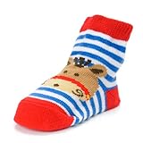 (マッドパイ)Mud Pie ベビー ソックス/靴下 Horse Sock 178520 レッド/ホワイト/ブルー 0-12M(0～12ヶ月) [並行輸入品]