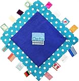 レーベルレーベル おしゃぶり おてふきに!  ベビー夢中 出産祝いに! ドット ブルー 741019