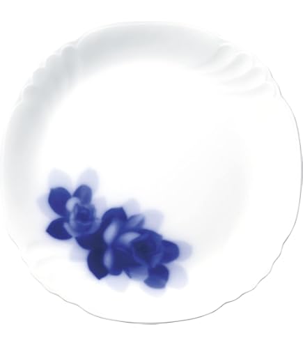 Amazon.co.jp: 大倉陶園 ミニブルーローズ プレート 直径19.5cm レンジ