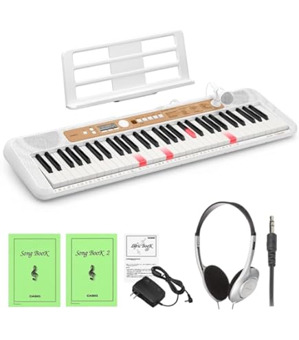 Amazon | カシオ キーボード LK-340 スタンド＆椅子付き 光る鍵盤 光