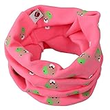 KUKOME ベビー キッズ ネックウォーマー 子供　かわいい 柔らか 防寒 男の子/女の子小学生/児童 防風 綿 プレゼント マフラー春 秋 冬 (ピンク)