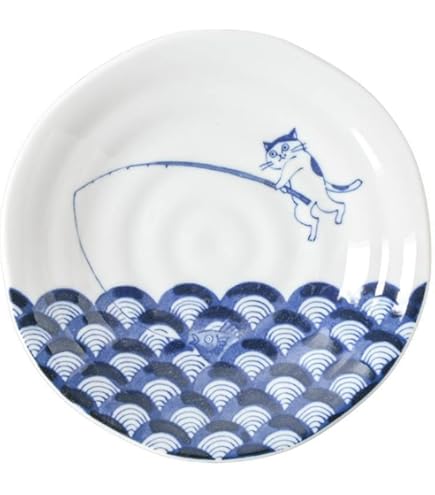 Amazon | 美濃焼 猫 SHICHITA シチタ 16.5cm取り皿 | やまに(Yamani
