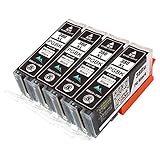 Mt.Smile インク BCI-380XLPGBK (PGBK ×4 顔料 ブラック 大容量)(対応機種) TS8430 TS8330 TS8230 TS8130 TS7430 TS7330 TS6330 TS6230 TS6130 TR9530 TR8630 TR8630a TR8530 TR7530 TR703 TR703a 互換インク canon用 キャノン用 【365日保証】サービス