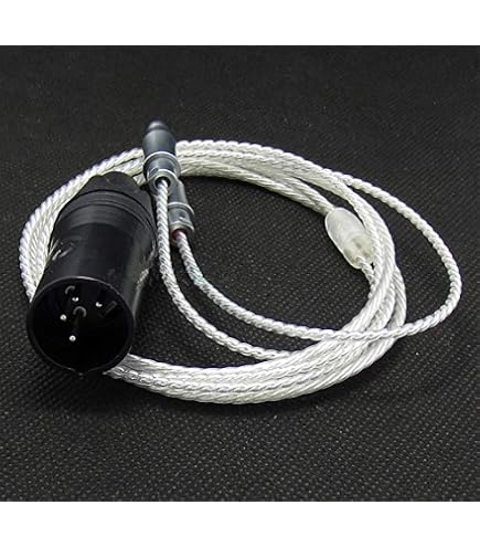 32芯リケーブル HD800s4N純銀 AECO XLRプラグ Amazon | Yodonami XLR 4ピン HD800 HD800S に対応 バランスケーブル