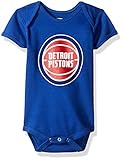 NBA Detroit Pistons Boys – Primaryロゴ半袖クリーパー、ロイヤル、12か月