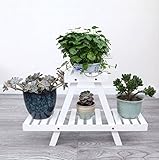 多肉植物デスクトップフラワードラッグ単純なソリッドウッドパストラルフラワーラックバルコニーフロア型フラワーラック ( 色 : #3 )