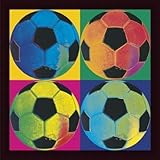 Printfinders Wall Decor, Ball Four-Soccer [並行輸入品]