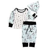 Ochine　春　子供服　帽子付き　新異のデザイン　上着＆ロングパンツ＆帽子　三点セット　長袖パジャマ 寝間着　可愛いベビー服