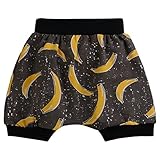 かぼちゃパンツ ベビー服 バブル ボトム バルーン パンツ かぼちゃ か ブルマ 出産祝い ベビー 新生児 ギフト プレゼ (110（3-4歳）, バナナ)