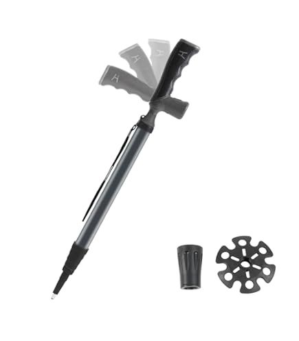 Amazon | ポータブル伸縮式ステッキ 多機能トレッキングポール 三段