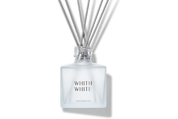 [ インテリアに溶け込む ] WHITH WHITE フィス ホワイト リードディフューザー ホームフレグランスアクセサリ 200ml 約2.5ヶ月分 (サボン)