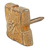a29 Hand Forged Iron Square Notched Clavos /爪、ラスト仕上げ、4のセット