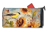 MailWraps Yellow Finchesメールボックスカバー# 01226