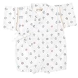 えくぼちゃん(ekubochan) 甚平ロンパース《はしごレース付/イカリ柄》 (70cm, オフ)