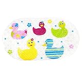 Seliyi お風呂マット バスマット 転倒防止 すべり止め 浴槽 浴室用 吸盤つき 子供 高齢者用 38x69cm (鴨)