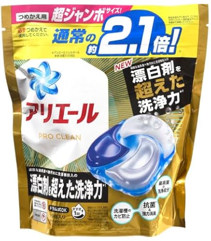 Amazon.co.jp: [ケース品] アリエール プロクリーン ジェルボール 4D