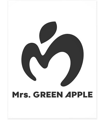 Amazon.co.jp: Mrs.GREEN APPLE カッティングステッカー S 黄緑 塩化