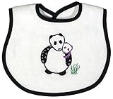 Raindrops Panda Appliqued Bib, Black by Raindrops [並行輸入品]
