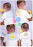ベビー キッズ 汗取り パット 4枚 セット 男の子 女の子 用 幼稚園 保育園 (2.ブルー系, 4枚セット)