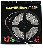 SuperNight XCB038XCB044XCB040 32.8-Feet DC 24V 5050 20-Keys RGB LED Strip Music Controller and 3A Po