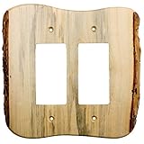 Sierra Lifestyles Rustic Switch Plate, 2 Rocker Finished, Blued Pine by Sierra Lifestyles