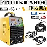 溶接機 アーク・TIG兼用溶接機 インバータ-溶接機 高品質溶接機 TIG-200A 単相100/200v [送料無料]