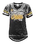 MLB Oakland Athletics Burnout Wash Wideクルーネックジャージー L ブラック
