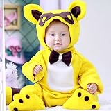 0-1歳 撮影写真 記念写真 ベビー 幼児 蝶結び アライクマ 帽子付ロンパース 0-1歳に合う 【1点】