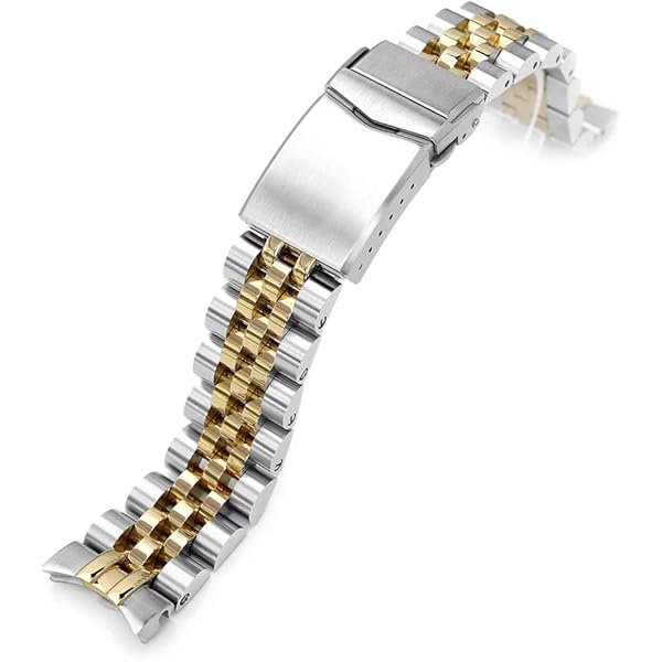 Amazon.co.jp: 20mm メタル時計バンド ステンレス ANGUS ジュビリー