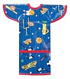 AM PM Kids! Sleeved Toddler Laminated Bib, Sports by AM PM Kids!