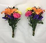 お彼岸　命日【送料無料】仏花　お墓 お仏壇 生花 プレミアム1対(2束) A-7