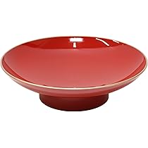 Amazon.co.jp: 岸本吉二商店 朱塗りの盃 3.5寸 酒器 インテリア 装飾品