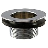 ウエストブラスwb792socp-f 1 – 3 / 8インチ真鍮Bath Drainボディ、ポリッシュクローム