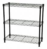 エイ・アイ・エス(AIS) スチールラック支柱径19mm 3段 幅60奥行25高さ60.4cm ブラウン SRS-6025BR