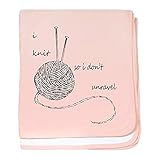 CafePress – ニットWit – スーパーソフトベビー毛布、新生児おくるみ ピンク 08302249396832E