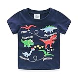 【SEBLES】ベビー 赤ちゃん キッズ 男の子 女の子 ユニセックス 半袖 Tシャツ プリント カラフル キャラクター ロゴ 春 夏 ラウンドネック コットン 綿(タイプJ,100cm)