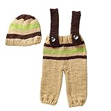 Zhhlinyuan Fashion Newborn Photo Photography Prop Baby Boys Crochet Knit Hats Outfits Costume 2163